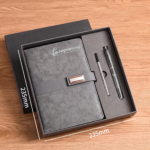 Custom A5 PU Leather Hardcover Notebook & Pen Set