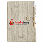 Woodgrain Look Notebook With Sticky Notes & Flags - Image 4