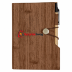 Woodgrain Look Notebook With Sticky Notes & Flags - Image 3