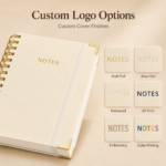Custom A4 Bamboo Loose-Leaf Notebook with PVC Cover & Pen - Image 5