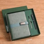 Custom A5 PU Leather Hardcover Notebook & Pen Set - Image 4