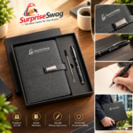 Custom A5 PU Leather Hardcover Notebook & Pen Set - Image 5