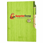 Woodgrain Look Notebook With Sticky Notes & Flags - Image 2