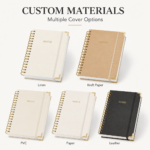 Custom A4 Bamboo Loose-Leaf Notebook with PVC Cover & Pen - Image 4