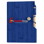 Woodgrain Look Notebook With Sticky Notes & Flags