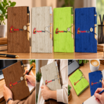 Woodgrain Look Notebook With Sticky Notes & Flags - Image 5