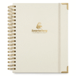 Custom A4 Bamboo Loose-Leaf Notebook with PVC Cover & Pen
