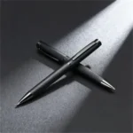 Textured Grip Black Metal Ball Pen - Image 2