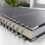 Custom Logo Hardcover Spiral Budget Planner Journal Gift - Image 6