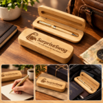 Customized Wood Ballpoint Pen Gift Set With Box - Image 3