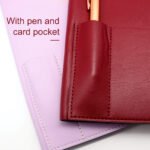 Custom PU Leather Hardcover Pocket Agenda Planner with Pen - Image 5