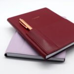 Custom PU Leather Hardcover Pocket Agenda Planner with Pen - Image 2