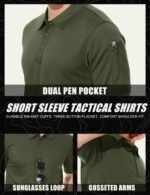 Men’s Custom Polyester Short-Sleeve Polo Shirt with Logo - Image 4