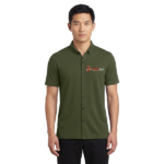 Men’s Premium Short-Sleeve Button-Up Polo Shirt