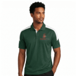 Modern Performance Polo Shirt with Contrast Shoulder Detail