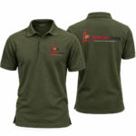 Men’s Custom Polyester Short-Sleeve Polo Shirt with Logo - Image 2