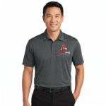 Men’s Premium Heather Performance Polo Shirt  Short Sleeve - Image 2
