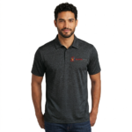 Men’s Textured Performance Polo Shirt Short Sleeve - Image 2