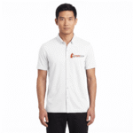 Men’s Premium Short-Sleeve Button-Up Polo Shirt - Image 2