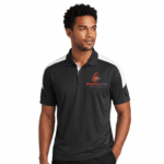 Modern Performance Polo Shirt with Contrast Shoulder Detail - Image 2