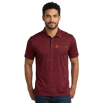 Men’s Textured Performance Polo Shirt Short Sleeve - Image 5