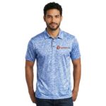 Men’s Textured Performance Polo Shirt Short Sleeve - Image 4
