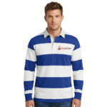 Classic Striped Long-Sleeve Rugby Polo Shirt - Image 4