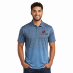 Men’s Textured Performance Polo Shirt Short Sleeve - Image 3