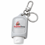 Custom Logo Glitter Silicone Keychain Sleeve Holder Bottle