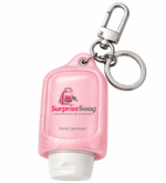 Custom Logo Glitter Silicone Keychain Sleeve Holder Bottle - Image 3