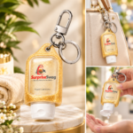 Custom Logo Glitter Silicone Keychain Sleeve Holder Bottle - Image 8