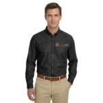 Men’s Long-Sleeve Button-Up Shirt Classic Casual Fit - Image 2