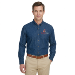 Men’s Long-Sleeve Button-Up Shirt Classic Casual Fit - Image 3