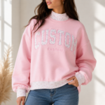 Women’s Plus Size Oversized Mock Neck Sweatshirt - Image 2