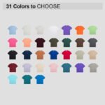 Custom Logo 210GSM Cotton T-Shirt Promotional Blank Tee - Image 2