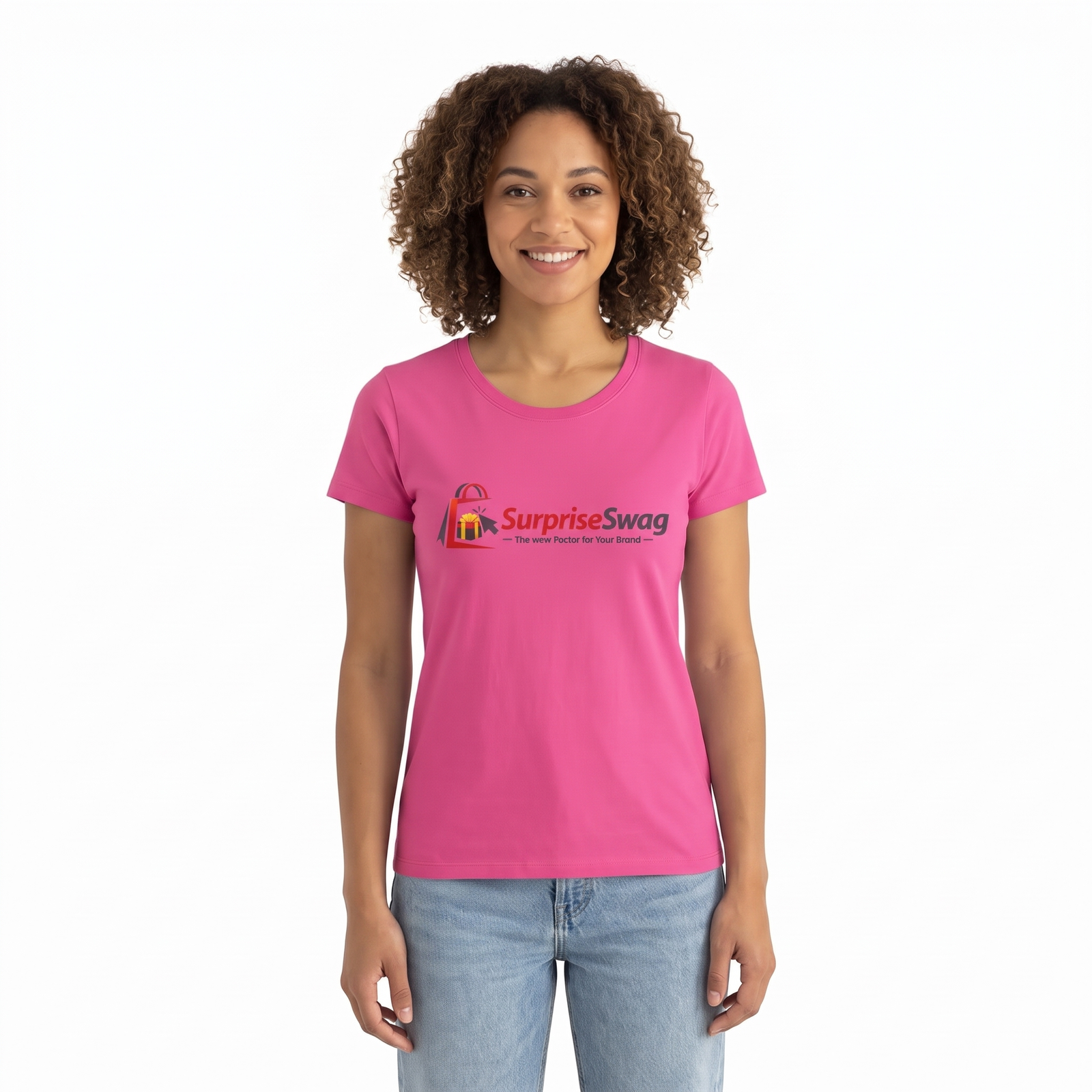 T-Shirt (1) Women's Classic Fitted Crewneck T-Shirt Short Sleeve - Image 1