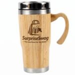 Custom Logo 300ml Bamboo Double Wall Coffee Mug