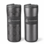 Custom Logo Coffee Tumbler 520ml Leather Protective Sleeve - Image 3