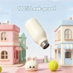 Custom Logo Bunny Water Bottle 420ml Promotional Kids Gift - Image 8