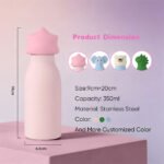 Custom Logo Dino Water Bottle 350ml Promotional School Gift - Image 5