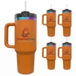 Steel/Plastic-Lined Tumbler 40 oz. With Handle - Image 7