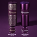 Custom Logo Coffee Tumbler 520ml Leather Protective Sleeve - Image 6