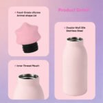 Custom Logo Dino Water Bottle 350ml Promotional School Gift - Image 6