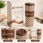 Custom Logo Coffee Tumbler 520ml Leather Protective Sleeve - Image 7