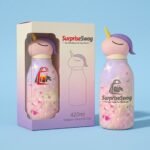 Custom Logo Bunny Water Bottle 420ml Promotional Kids Gift - Image 3
