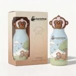 Custom Logo Bunny Water Bottle 420ml Promotional Kids Gift - Image 5