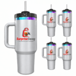 Steel/Plastic-Lined Tumbler 40 oz. With Handle - Image 11