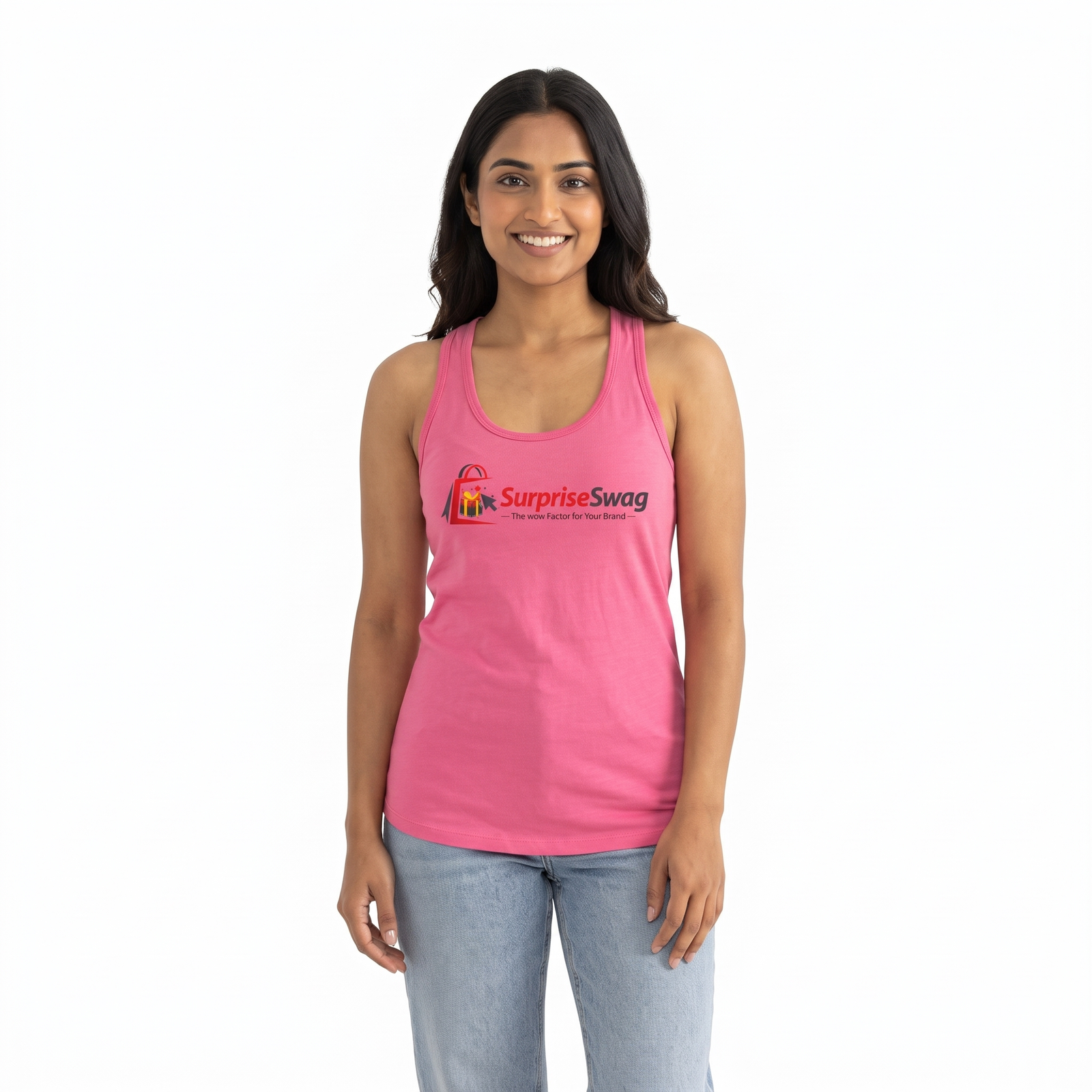Tank Top (2) Women's Classic Racerback Tank Top Casual Active Fit - Image 1