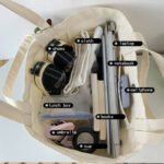 Eco-Friendly Canvas Cotton Tote Bag with Zipper Closure - Image 2