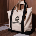 Personalized Heavy Canvas Reusable Beach Tote Bag - Image 2